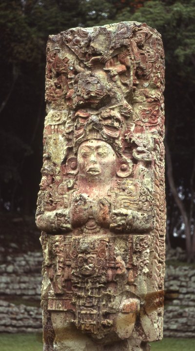 Stela C, Westseite, Copan, Spätklassische Periode, 780 n. Chr. von Mayan